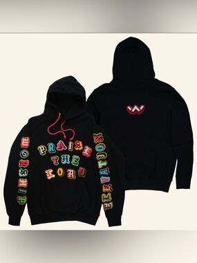 Elevation Worship Size Medium Praise The Lord Patch Hoodie Pullover Sweatshirt